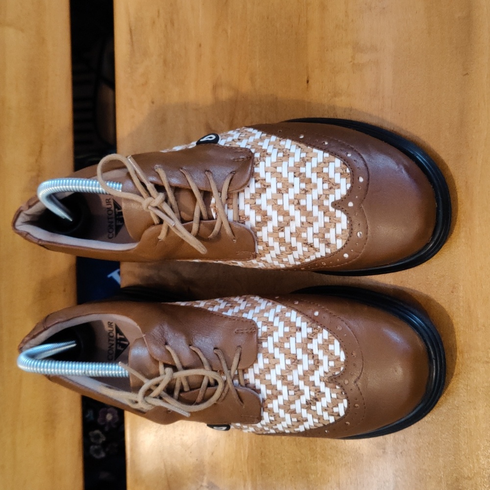 Sandbaggers Charlie Women's Golf Shoes Brown Size 10 - Picture 2 of 12